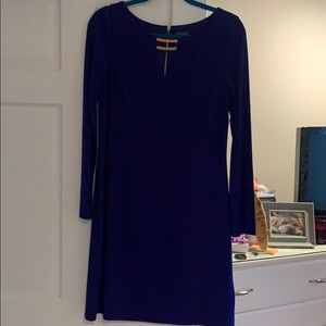 Vince Camuto royal blue long sleeve dress